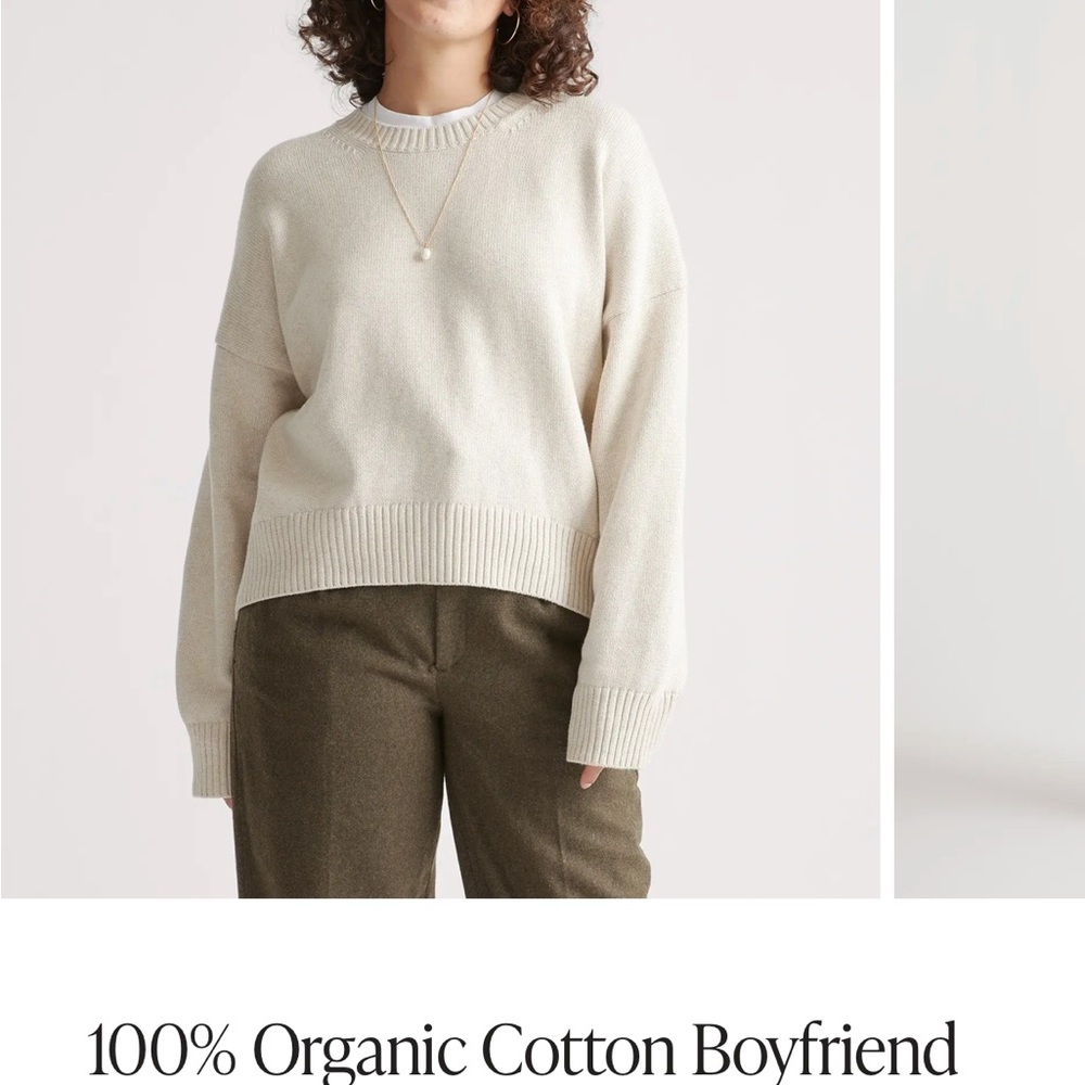 Quince Cream Knit Pullover